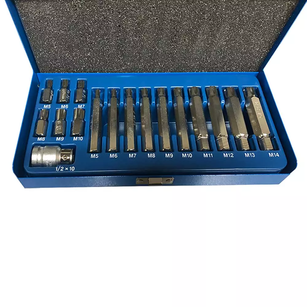 Jogo de Bits Ribe com Adaptador 1/2 (17 Pçs) 262390 WAFT 